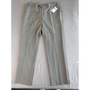 Ralph Lauren Pants 38x32 Dress‎ Slim Fit Comfort Flex Houndstooth Gray New